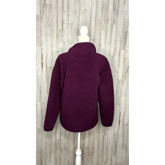 Victoria's Secret PINK Women's Sherpa Quarter‎ Zip Pullover Jacket Small - Picture 4 of 6